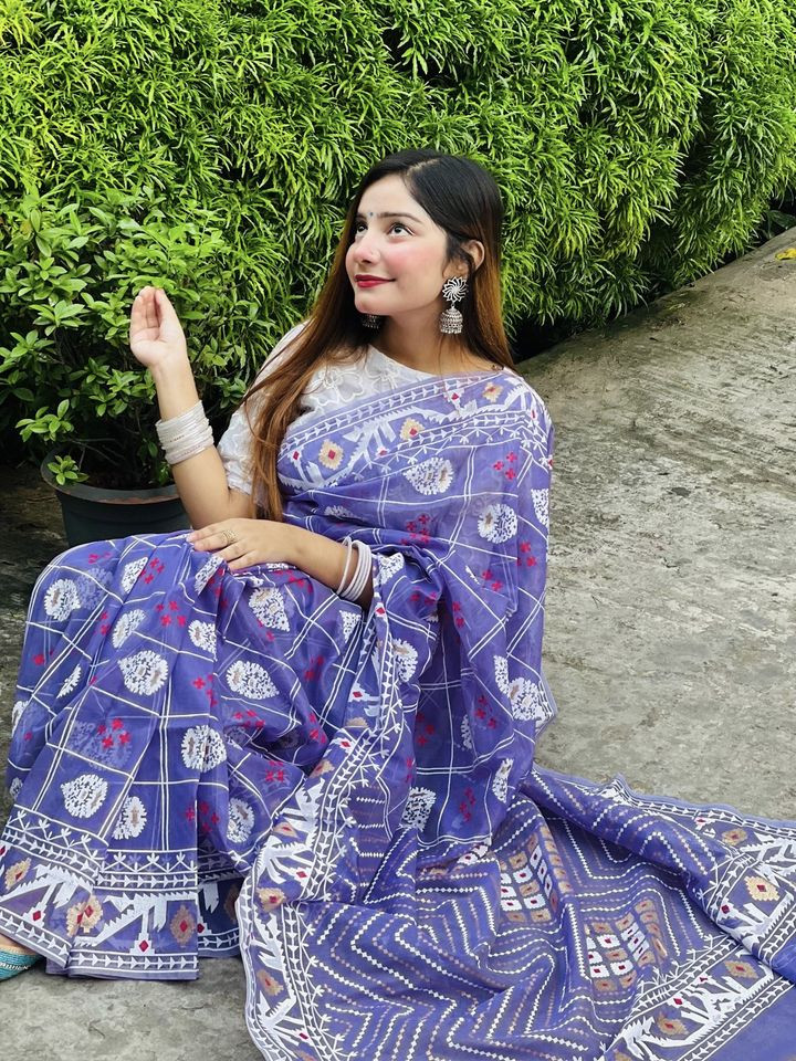 Exclusive half silk Cotton Sharee  0001