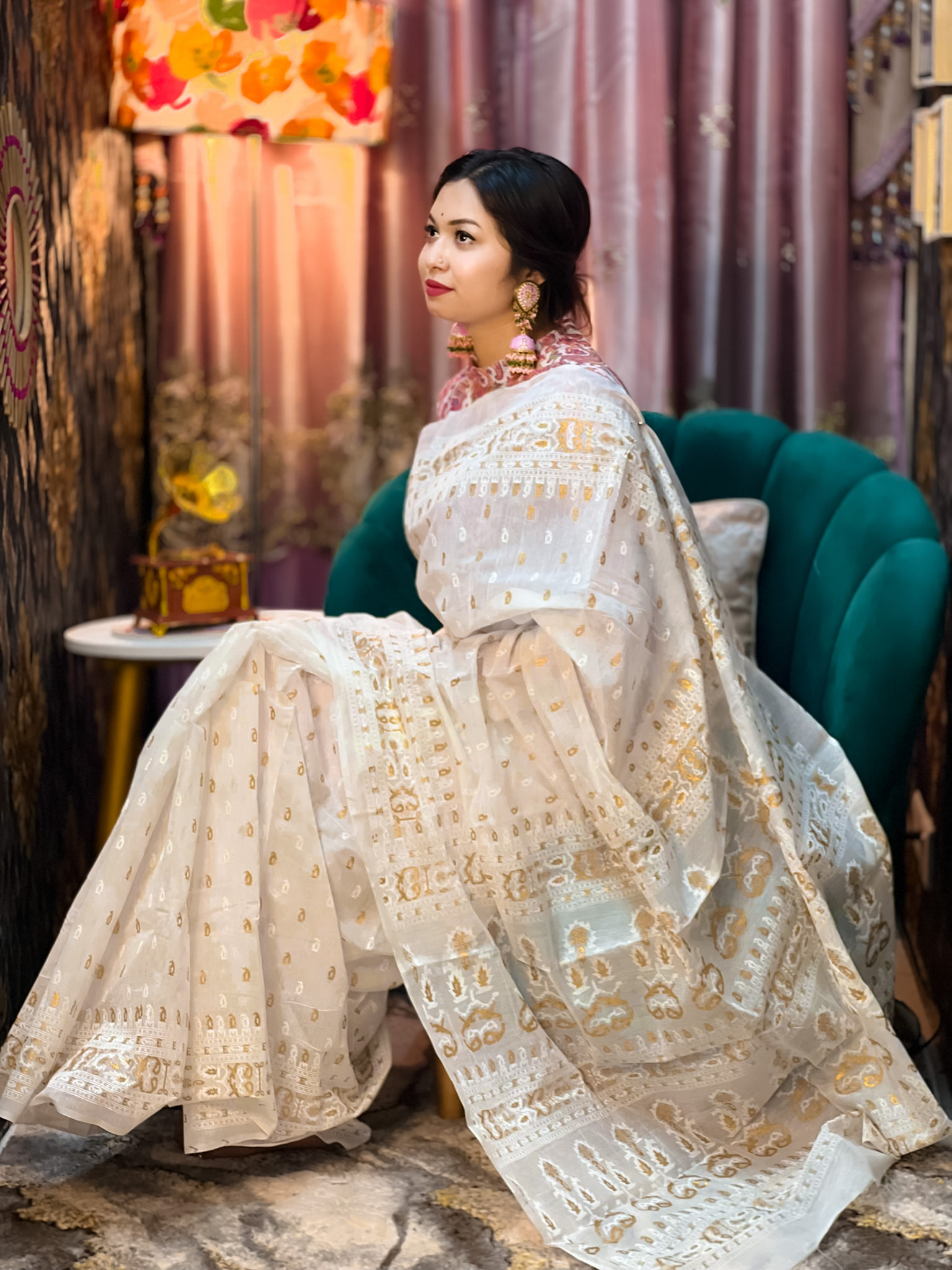 Exclusive half silk Cotton Sharee  0002
