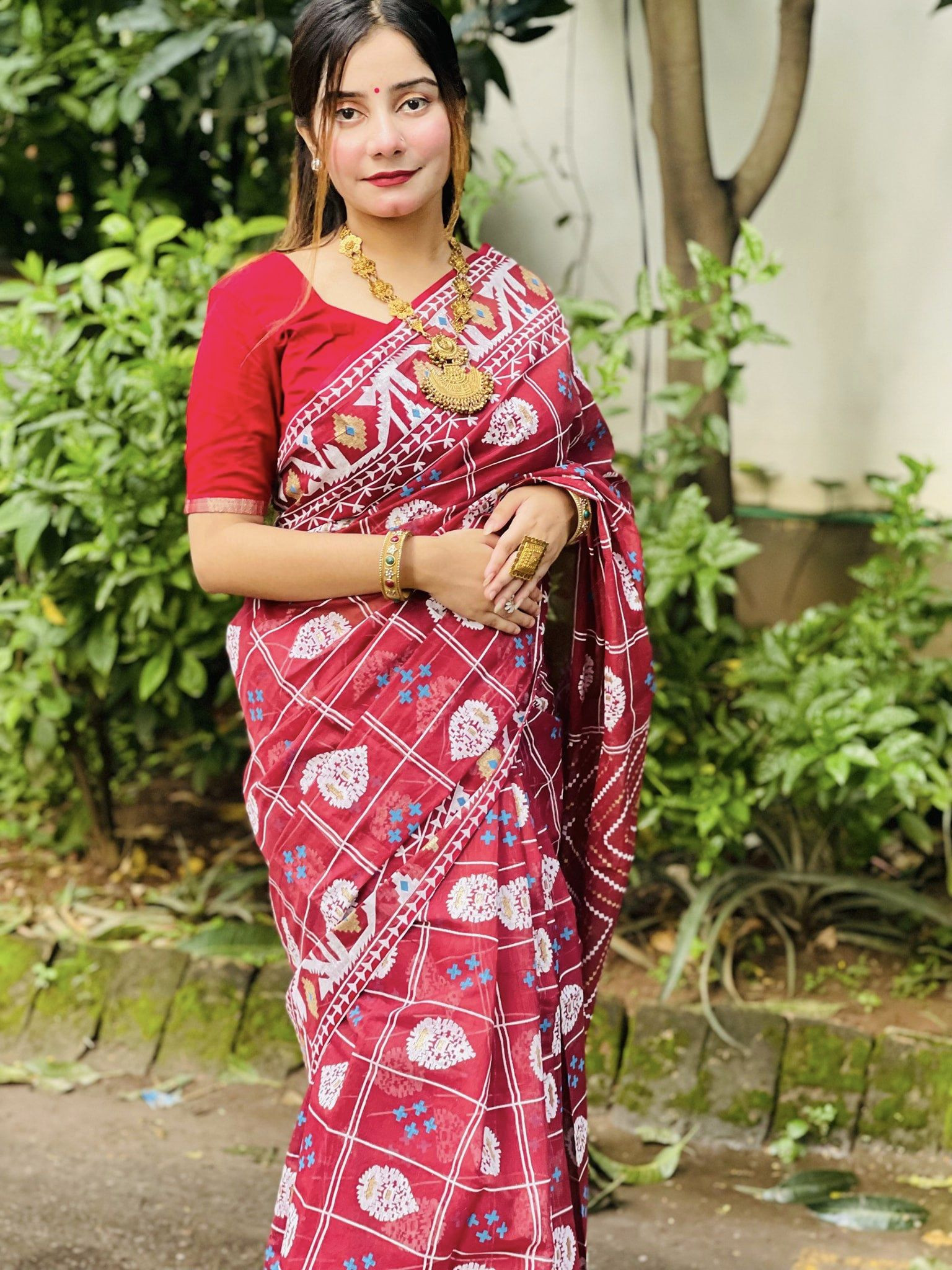 Exclusive half silk Cotton Sharee  0003
