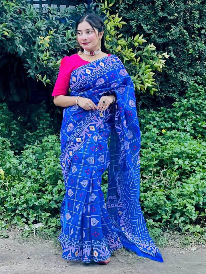 Exclusive half silk Cotton Sharee  0005
