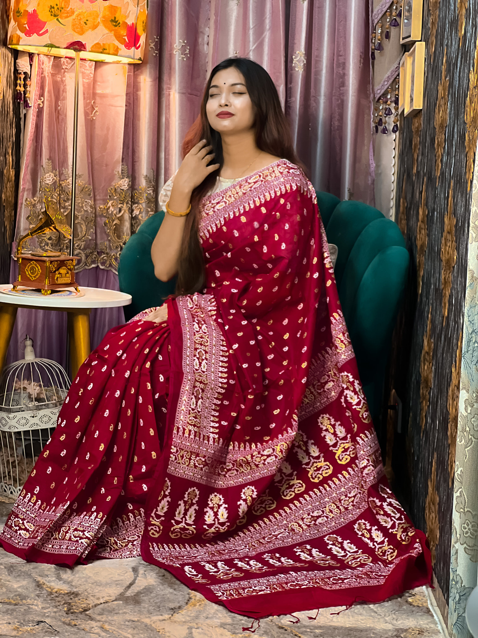 Exclusive half silk Cotton Sharee  0006