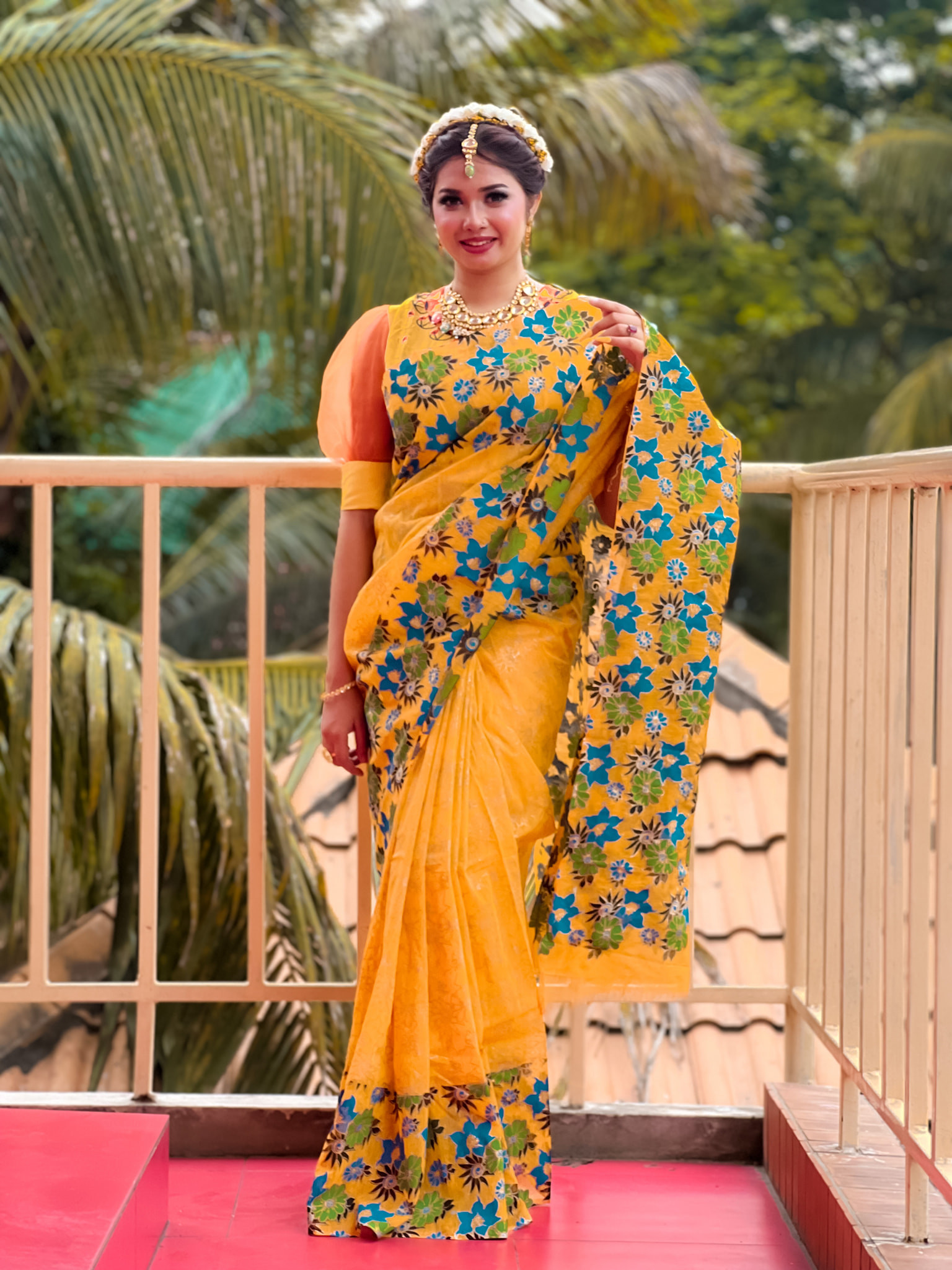 Exclusive half silk Cotton Sharee  0013